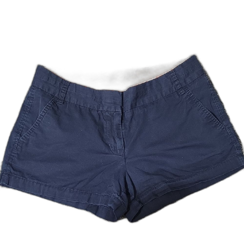 J. Crew Navy High-Waist Cotton Shorts